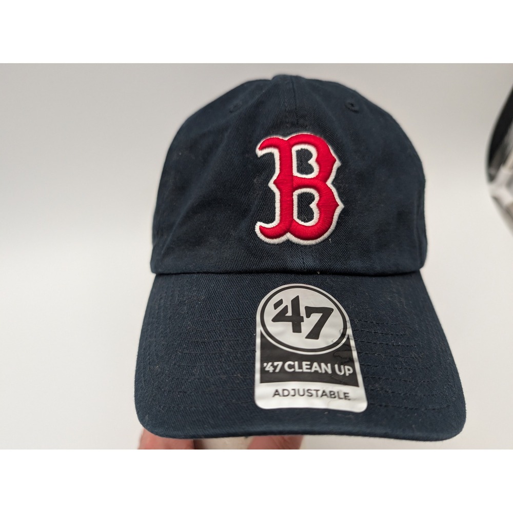 47 Brand Boston Red Sox Clean Up Adjustable Hat Navy Blue Baseball Cap OSFA